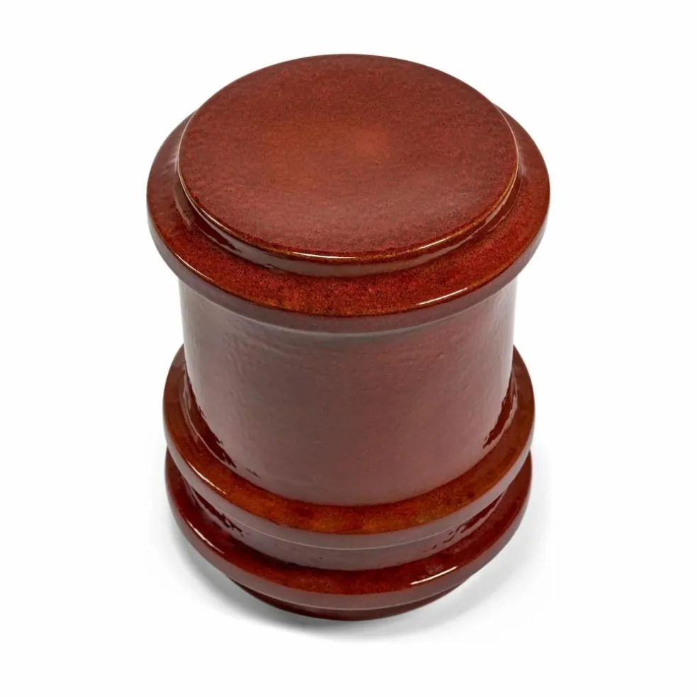 Table d'appoint en grès Pawn, Marie Michielssen | Rouge