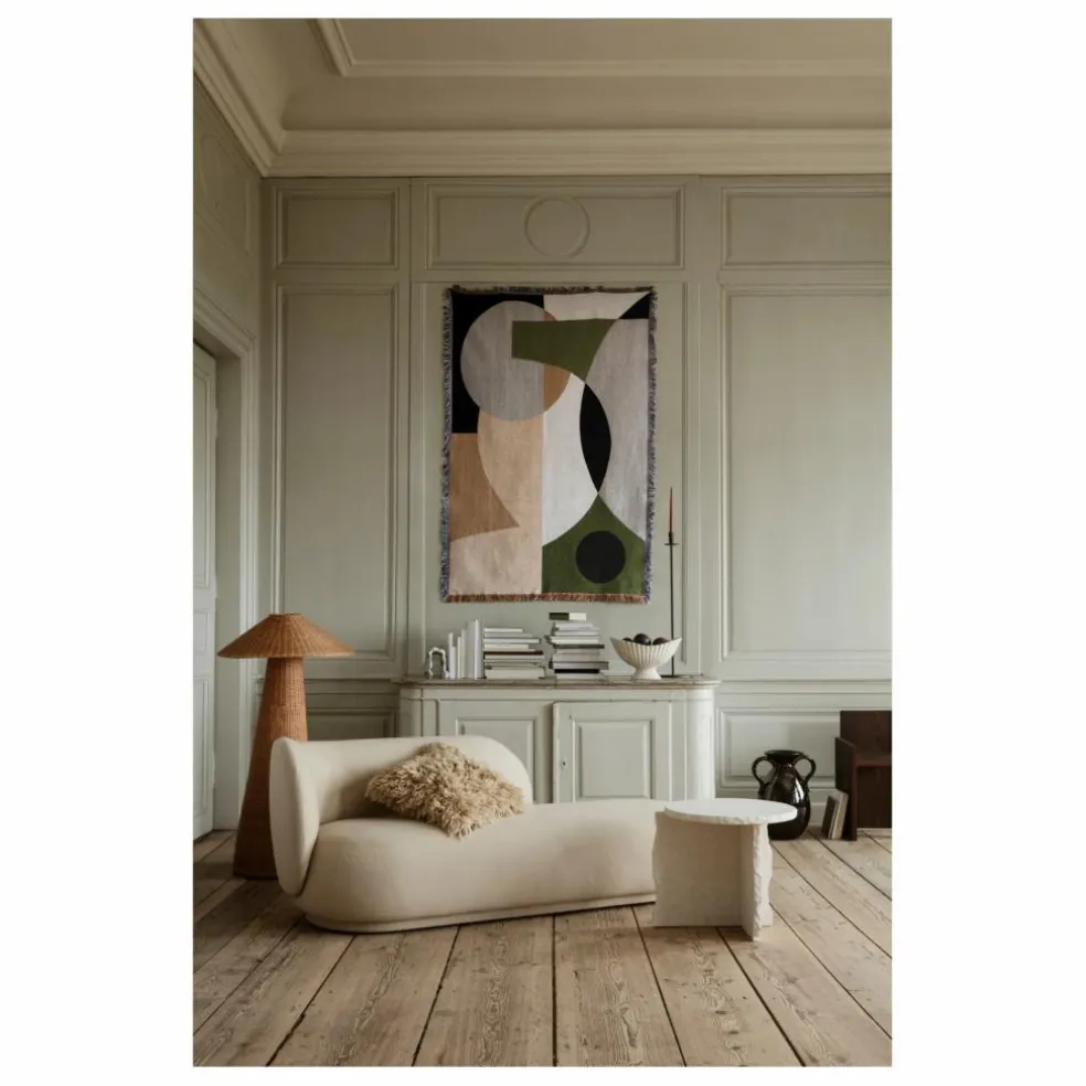 Table d'appoint Mineral en marbre de Bianco Curia | Blanc