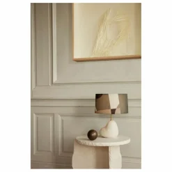 Table d'appoint Mineral en marbre de Bianco Curia | Blanc