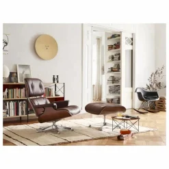 Table d'appoint Occasional LTR - Piétement chromé - Charles & Ray Eames | Noyer