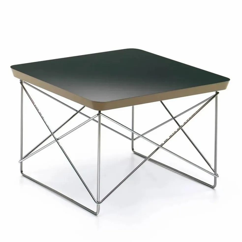 Table d'appoint Occasional LTR - Piètement chromé - Charles & Ray Eames | Noir chrome