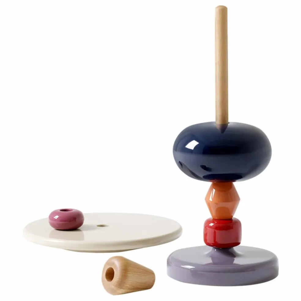 Table d'appoint Shuffle en bois laquée - Mia Hamborg | Blanc