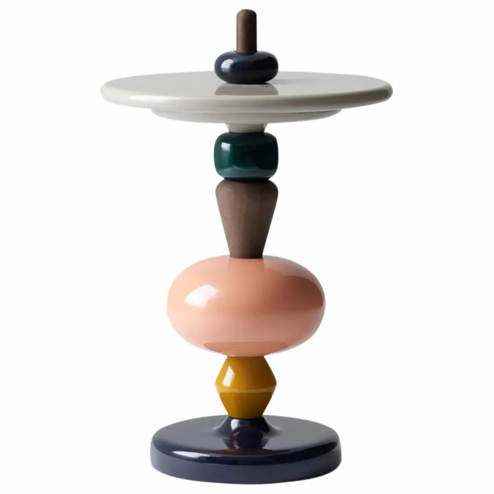 Table d'appoint Shuffle en bois laquée - Mia Hamborg | Gris