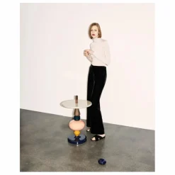 Table d'appoint Shuffle en bois laquée - Mia Hamborg | Gris