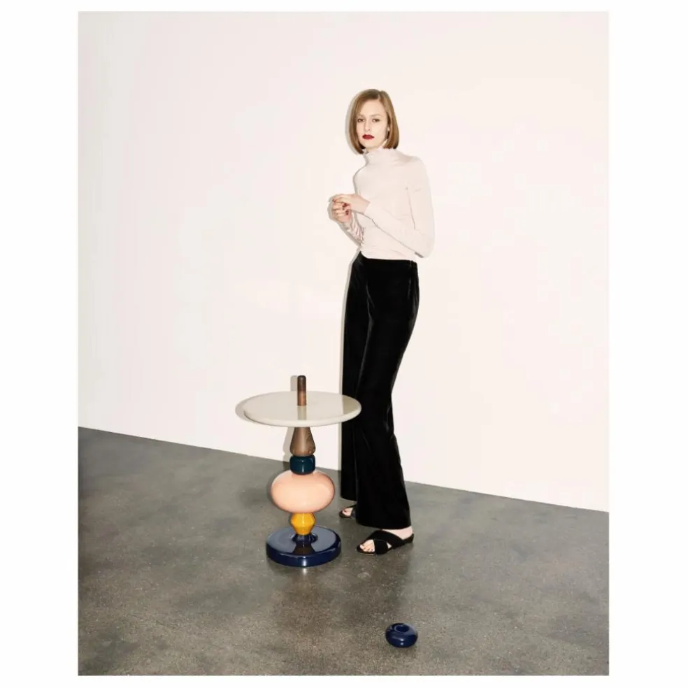 Table d'appoint Shuffle en bois laquée - Mia Hamborg | Gris