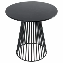 Table de bistrot ronde | Noir