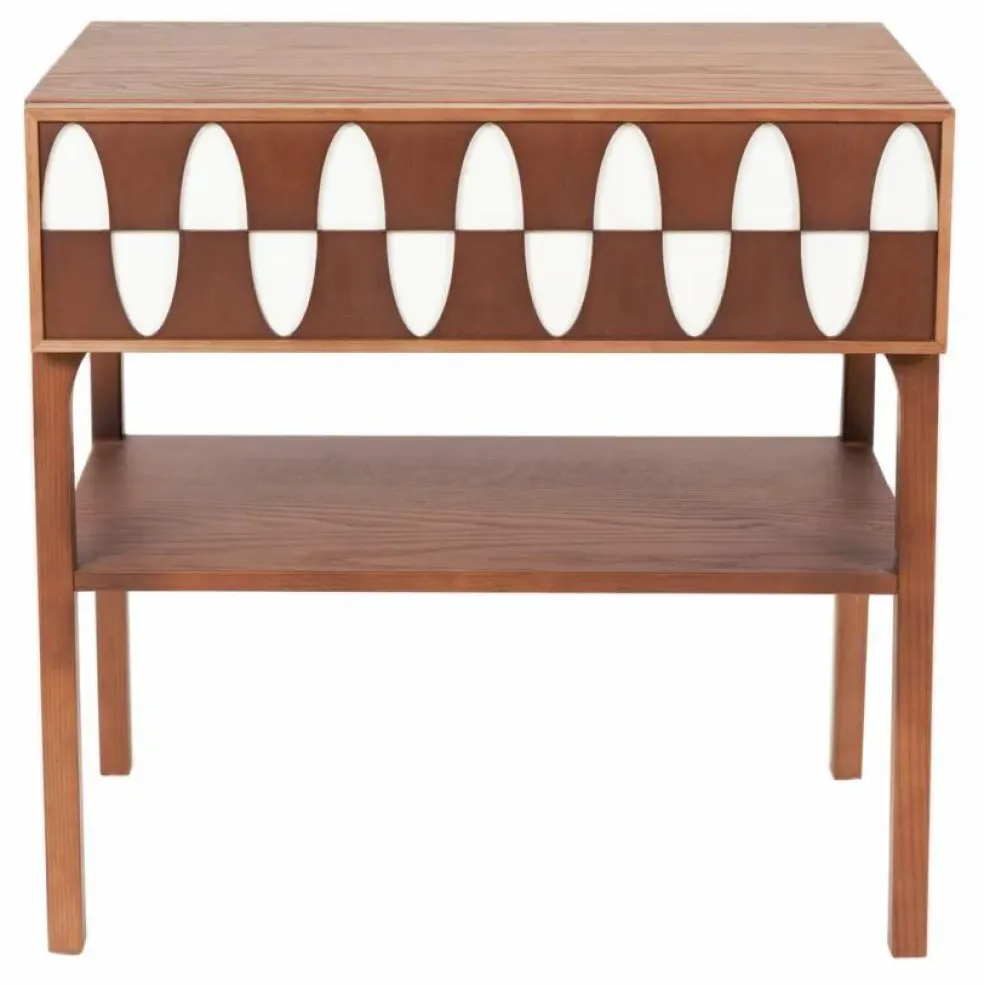 Table de chevet Ecaille en noyer | Noyer