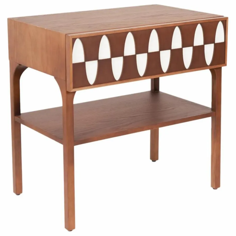 Table de chevet Ecaille en noyer | Noyer