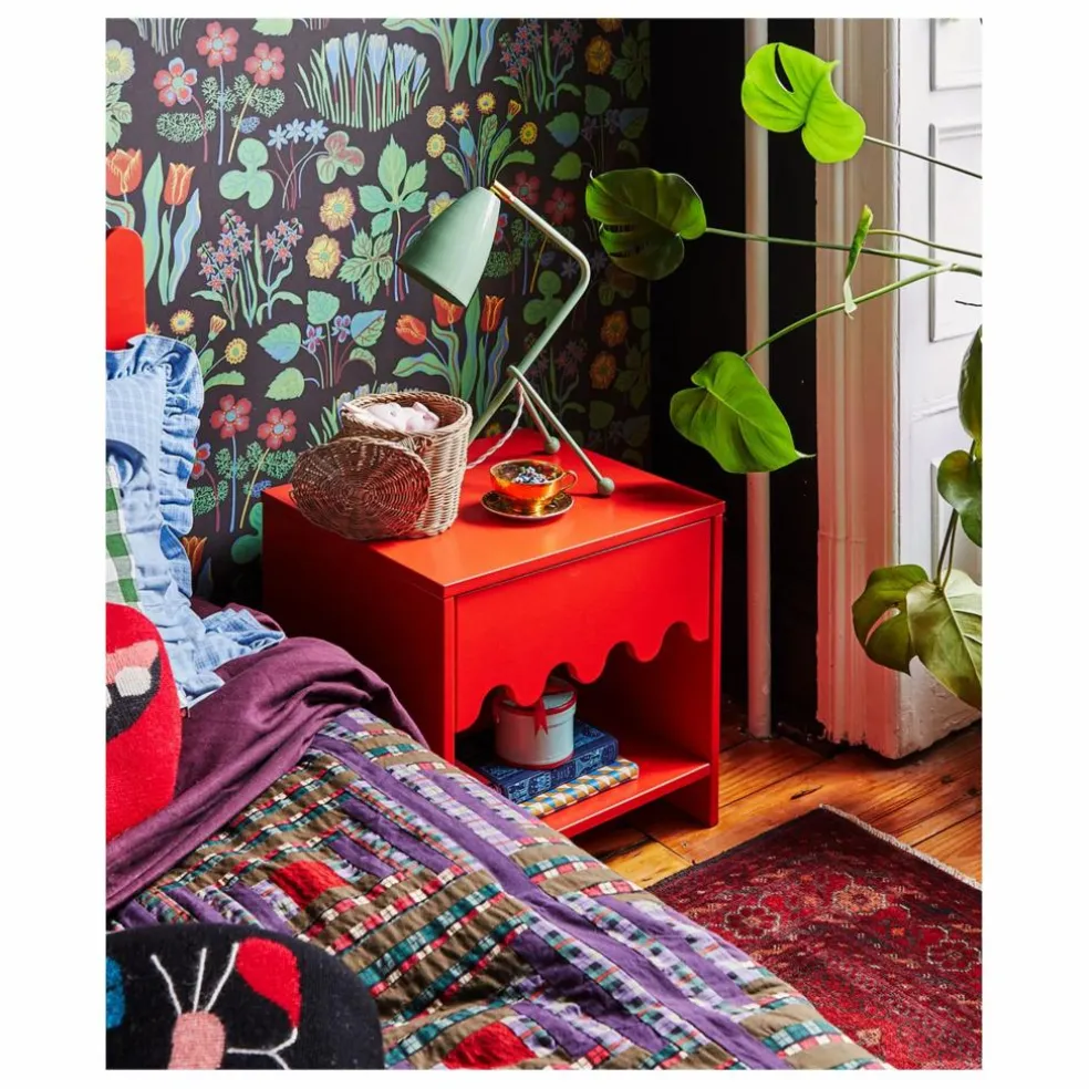 Table de nuit Moss | Rouge