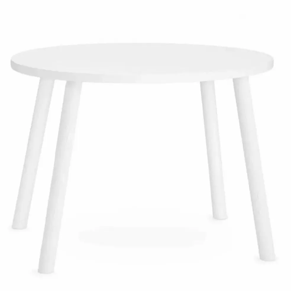 Table en chêne Souris | Blanc