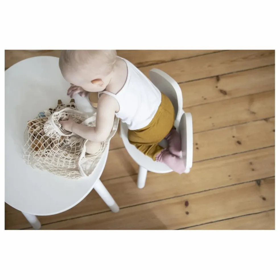 Table en chêne Souris | Blanc