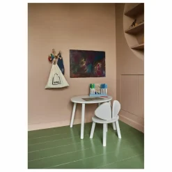 Table en chêne Souris | Blanc