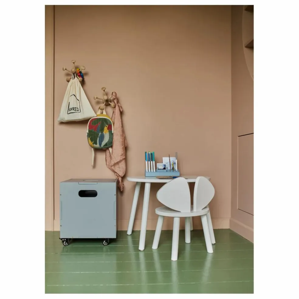 Table en chêne Souris | Blanc