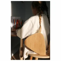 Table et chaise d'écolier en chêne Souris | Chêne