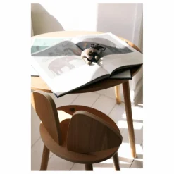 Table et chaise d'écolier en chêne Souris | Chêne