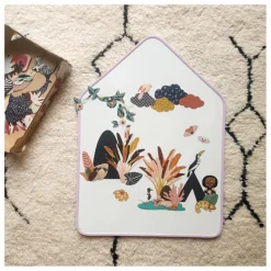 Tableau Ardoise Magnétique Little Cabane | Lilas