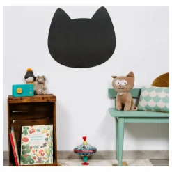 Tableau magnétique Chat et son jeu de 21 formes géométriques