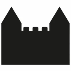 Tableau magnétique Château et son jeu de 21 formes géométriques