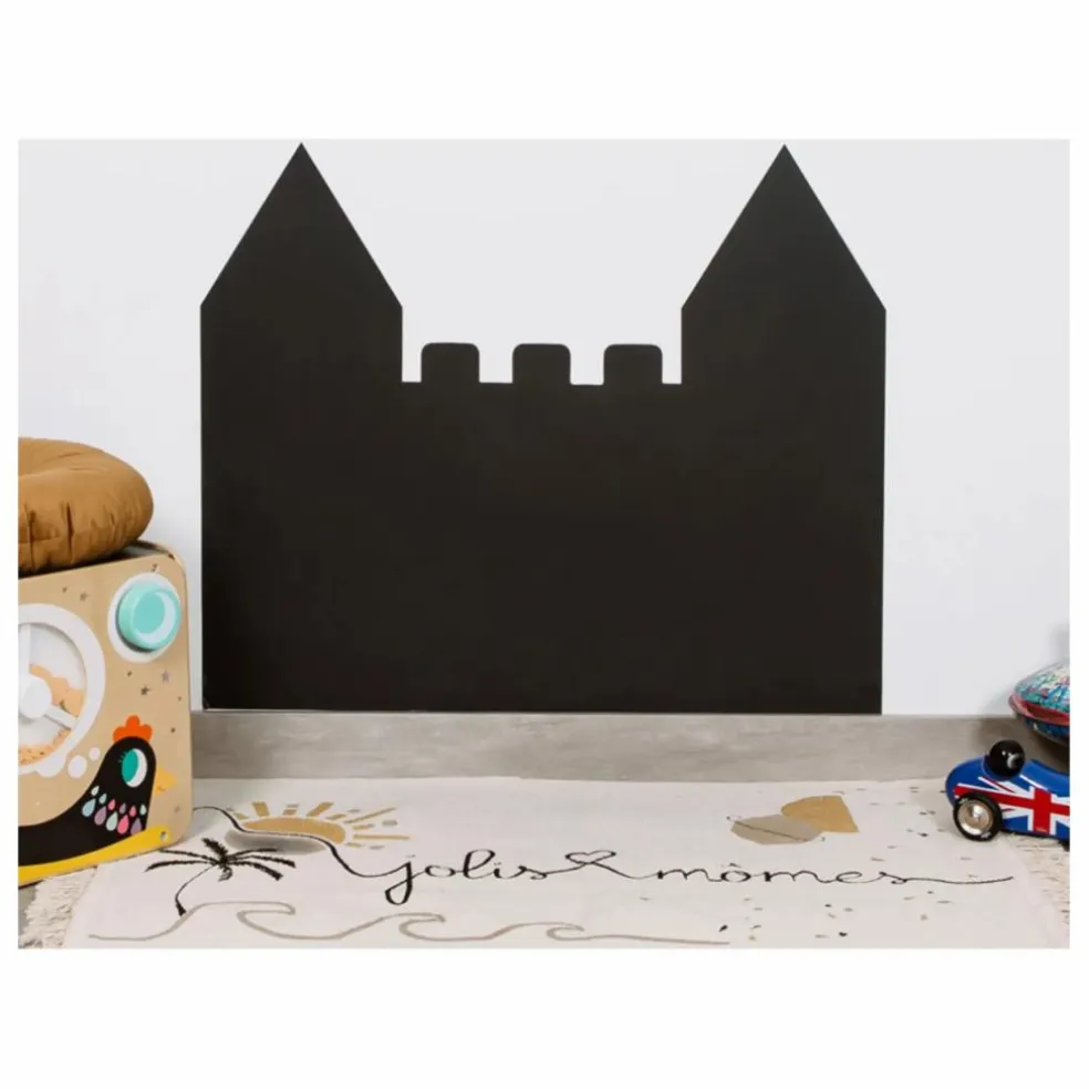 Tableau magnétique Château et son jeu de 21 formes géométriques