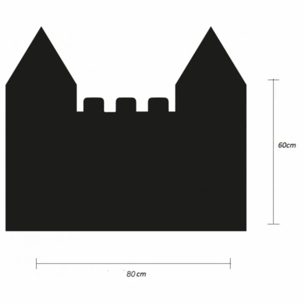 Tableau magnétique Château et son jeu de 21 formes géométriques