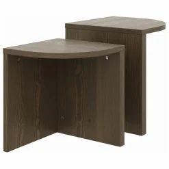 Tables basses Combine - Set de 2 | Brun