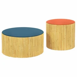 Tables basses Riviera - Set de 2 | Bleu Sarah