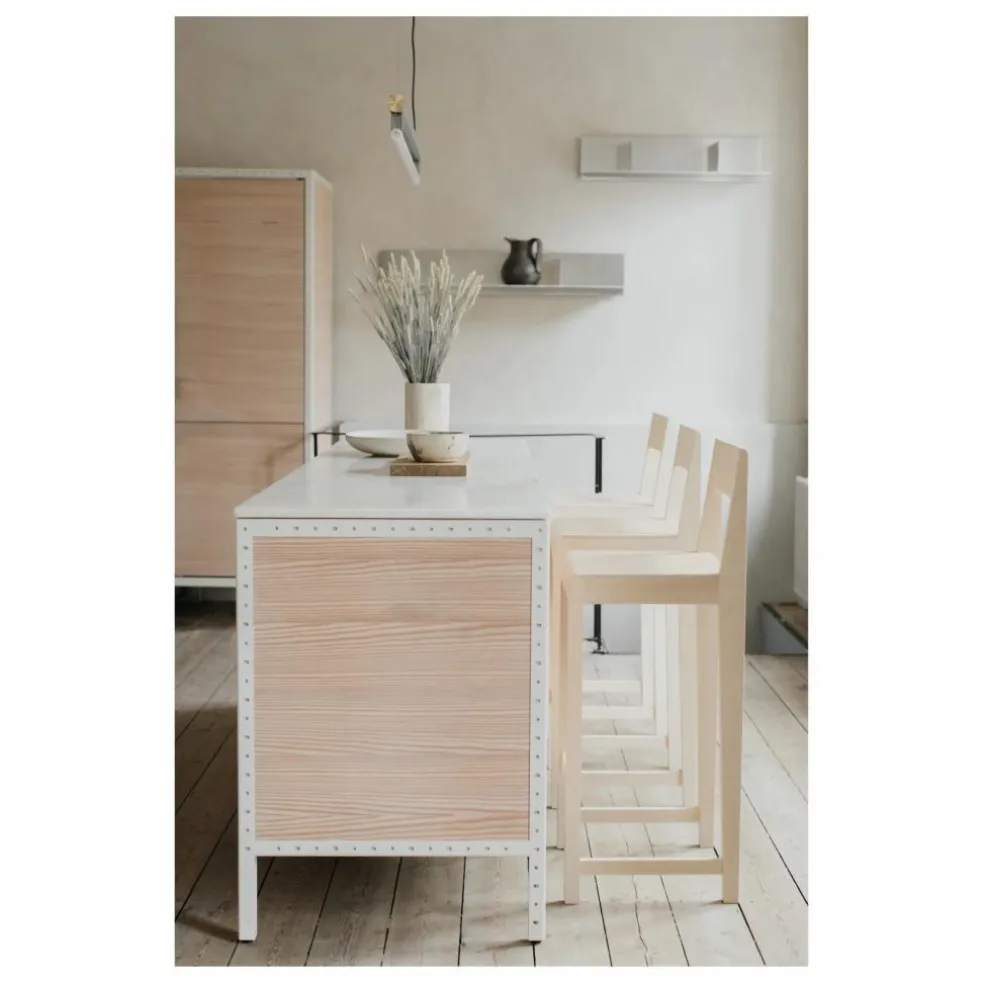 Tabouret de bar en bois | Bois clair