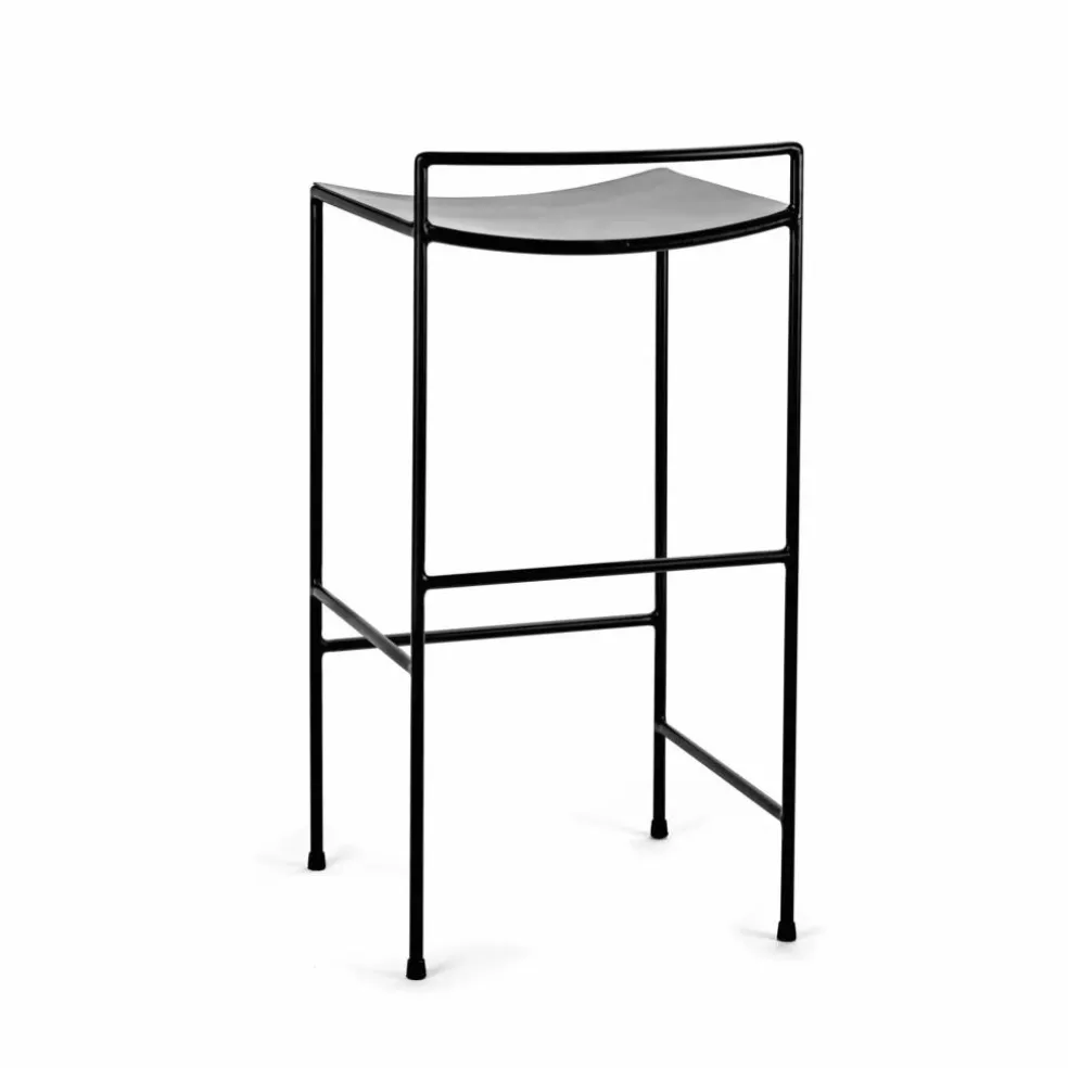 Tabouret de bar Nello en métal | Noir