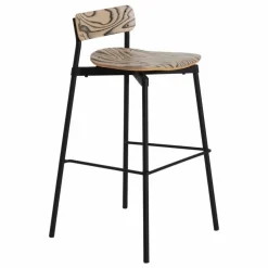 Tabouret en bois de hêtre Fromme | Noir