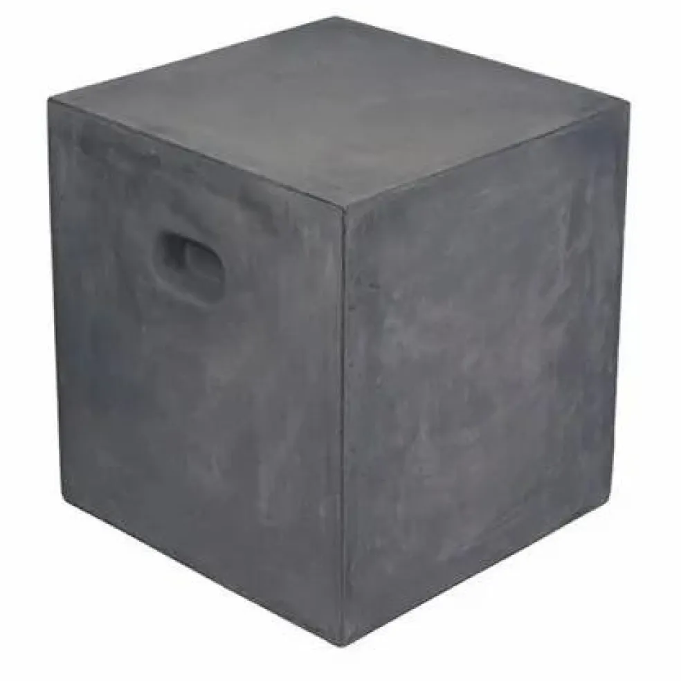 Tabouret en fibre d'argile Fiber | Charbon