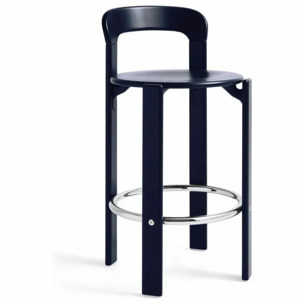Tabouret haut 65 cm Rey | Bleu marine