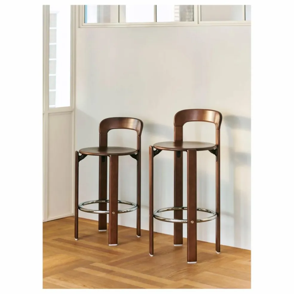 Tabouret haut 65 cm Rey | Marron
