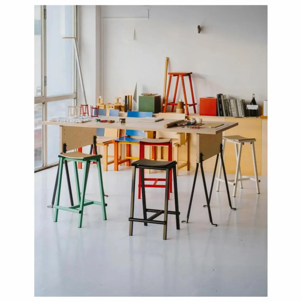 Tabouret Haut 65 cm Taburete 8 | Noir