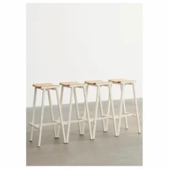 Tabouret Haut 75 cm Taburete 8 | Ivoire