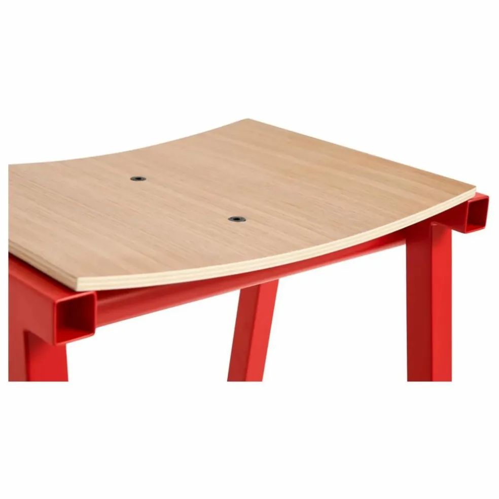 Tabouret Haut 75 cm Taburete 8 | Rouge