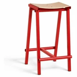 Tabouret Haut 65 cm Taburete 8 | Rouge