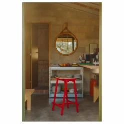 Tabouret Haut 65 cm Taburete 8 | Rouge
