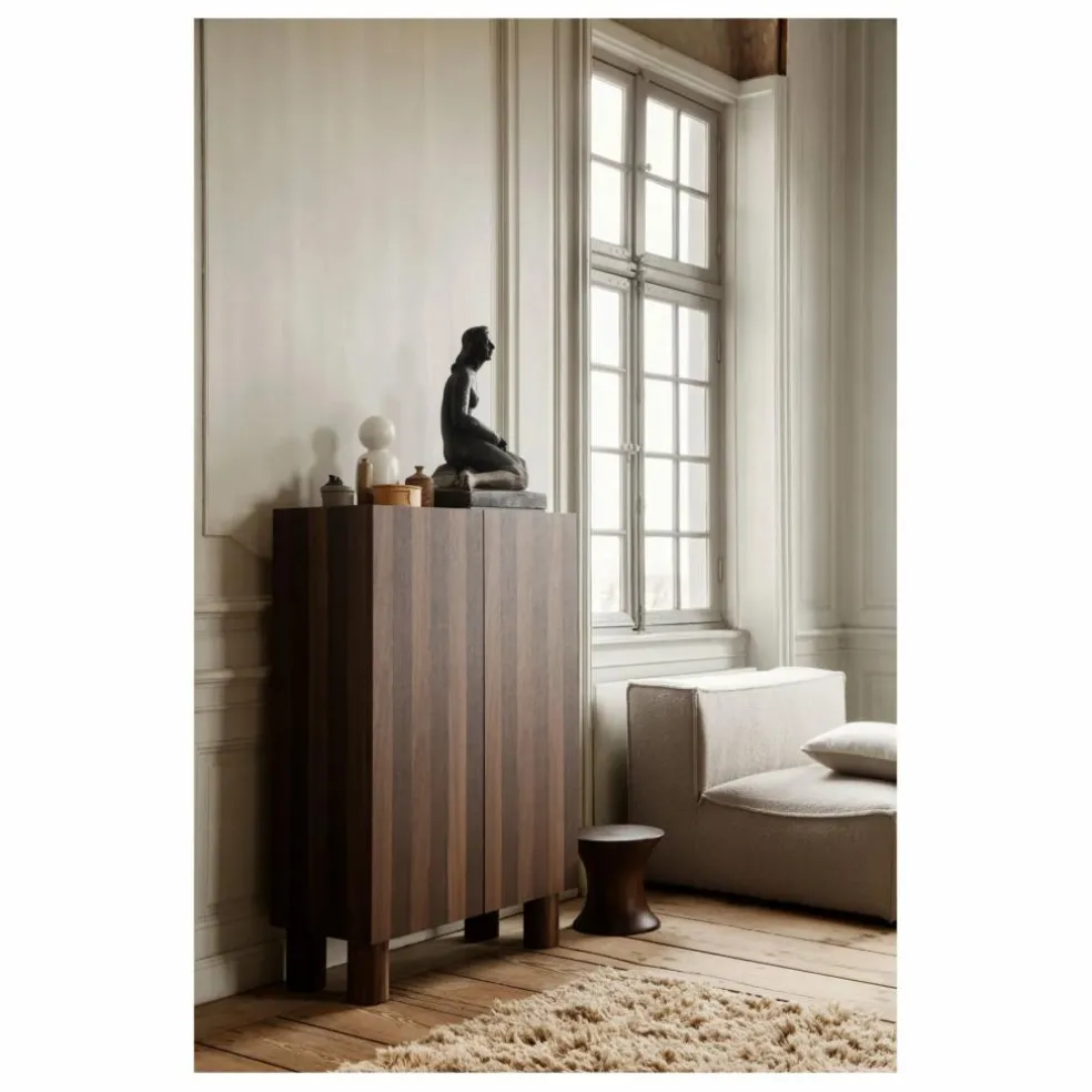 Tabouret Spin en bois FSC | Brun