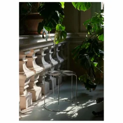 Tabouret Wire VP11, Verner Panton | Argenté