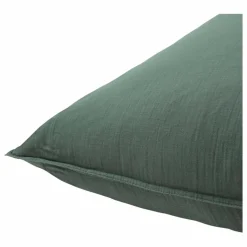 Taie d'oreiller Dili en voile de coton | Gris bleuté