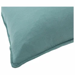 Taie d'oreiller Dili en voile de coton | Bleu stone