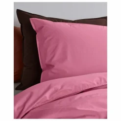 Taie d'oreiller en percale organique - Pink Candy | Rose bonbon