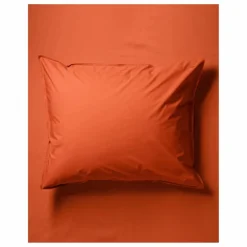 Taie d'oreiller en percale organique - Poppy Orange | Orange