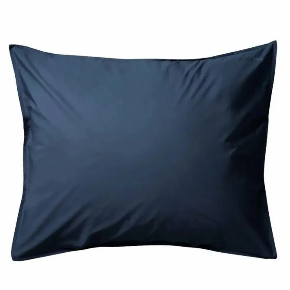 Taie d'oreiller en percale organique | Bleu marine