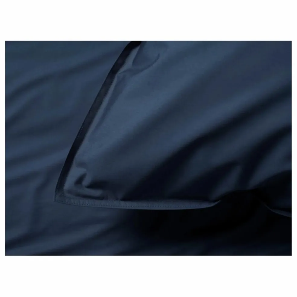 Taie d'oreiller en percale organique | Bleu marine
