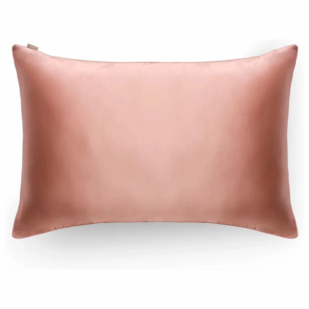 Taie d'oreiller en soie de mûrier | Vieux Rose