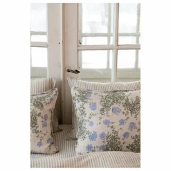 Taie d'oreiller Plumbago en coton bio | Bleu