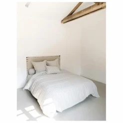 Taie d'oreiller Sandhills en lin | Blanc cassé