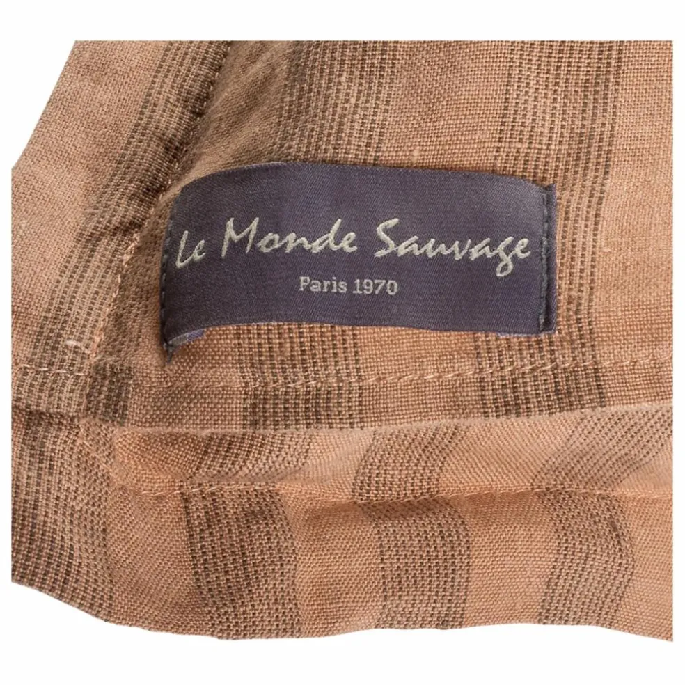 Taie d'oreiller Sandhills en lin | Brun roux