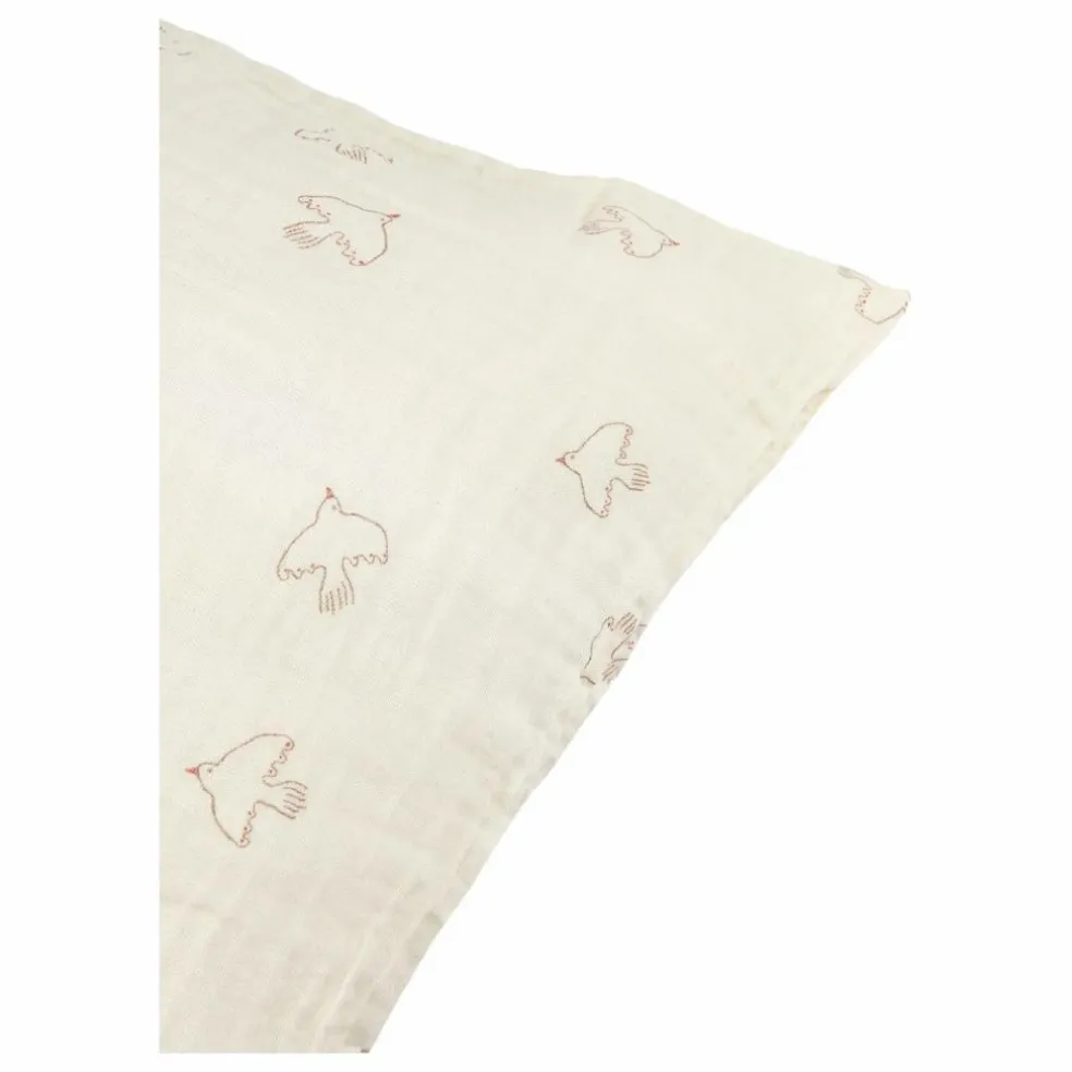 Taie d'oreiller Wabi-Sabi Hoshi Birds | Crème